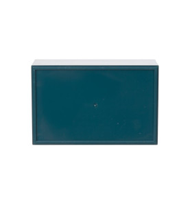 COFFRET "OPTATIVE" EN PLASTIQUE - BLEU PETROLE 110.0 x 70.0 x 48.0mm -