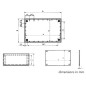 COFFRET "OPTATIVE" EN PLASTIQUE - BLEU PETROLE 160 x 96 x 61mm COFFRET "OPTATIVE" EN PLASTIQUE - BLEU PETROLE 160 x 96 x 61mm