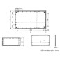 COFFRET "OPTATIVE" EN PLASTIQUE - BLEU PETROLE 215 x 130 x 77mm