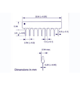 RESEAU SIL 0.125W 10K0 - Velleman