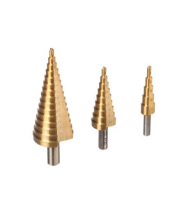 FORET ÉTAGÉ HSS - REVÊTEMENT EN TITANE - 3 pcs - PRL
