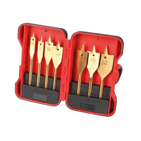JEU DE MÈCHES PLATES À BOIS - REVÊTEMENT À BOIS - 7 pcs