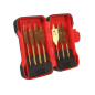 JEU DE MÈCHES PLATES À BOIS - REVÊTEMENT À BOIS - 7 pcs