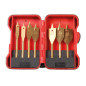 JEU DE MÈCHES PLATES À BOIS - REVÊTEMENT À BOIS - 7 pcs