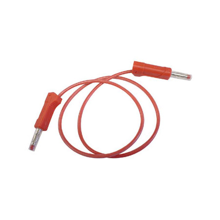 CORDON SILICONE AVEC FICHES BANANES / ROUGE 50cm - Velleman