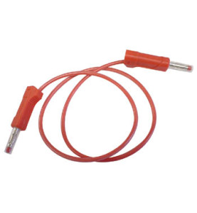 CORDON SILICONE AVEC FICHES BANANES / ROUGE 50cm - Velleman