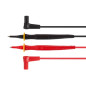 JEU DE CORDONS DE MESURE EN PVC - CAT III 600 V - 12 A - 18 AWG - LONGUEUR 70 cm