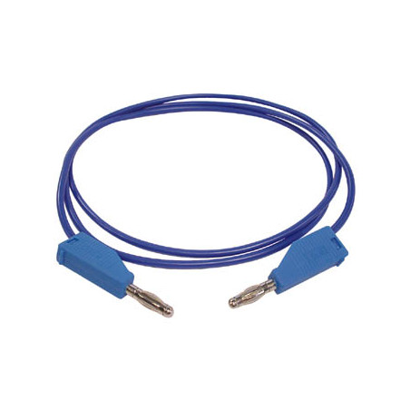 CORDONS DE MESURE (FICHE BANANE 4mm) / BLEU - 3A/30V - Velleman