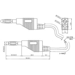 CORDONS DE MESURE (FICHE BANANE 4mm) / VERT