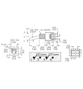 INVERSEUR SUBMINIATURE VERTICAL BIPOLAIRE ON-ON - Velleman