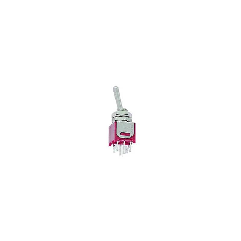 INVERSEUR SUBMINIATURE VERTICAL BIPOLAIRE ON-OFF-ON