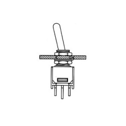 INVERSEUR SUBMINIATURE VERTICAL BIPOLAIRE ON-OFF-ON