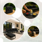 Ensemble de salon - Tout-en-un - Noir + Anthracite