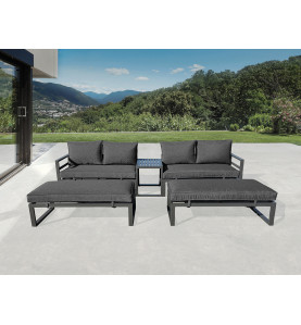 Ensemble de salon - Tout-en-un - Noir + Anthracite - Velleman