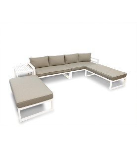 Ensemble de salon - Tout-en-un - Blanc + Gris - Velleman