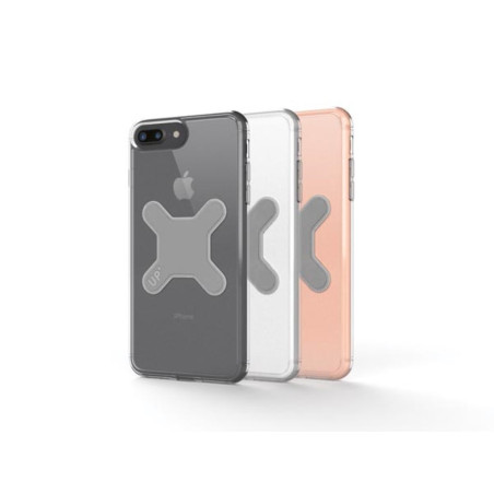 EXELIUM - COQUE POUR iPHONE  8+ - TRANSPARENT