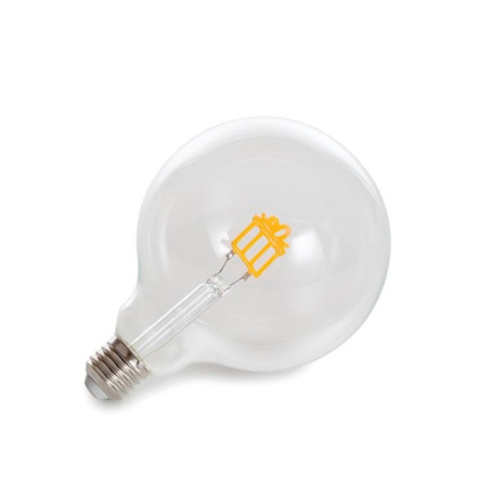 Deco bulb - ampoule LED - filament doré en forme de cadeau - E27 - Vel