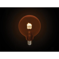 Deco bulb - ampoule LED - filament doré en forme de cadeau - E27