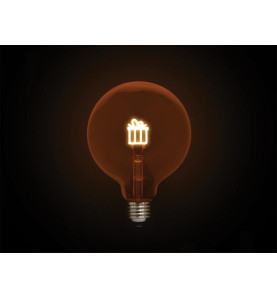Deco bulb - ampoule LED - filament doré en forme de cadeau - E27 - Vel