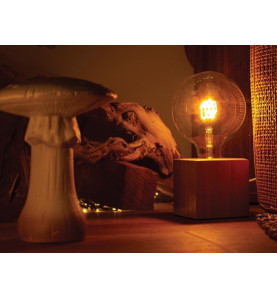 Deco bulb - ampoule LED - filament doré en forme de cadeau - E27 - Vel