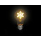 Deco bulb - ampoule LED - filament doré en forme de flocon de neige - E27
