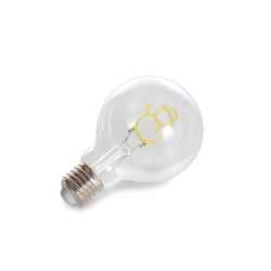 Deco bulb - ampoule LED - filament doré en forme de bonhomme de neige 