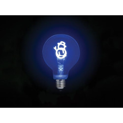 Deco bulb - ampoule LED - filament doré en forme de bonhomme de neige - E27