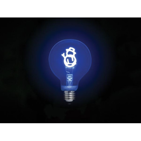 Deco bulb - ampoule LED - filament doré en forme de bonhomme de neige - E27