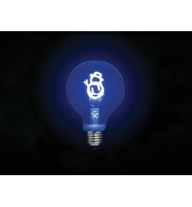 Deco bulb - ampoule LED - filament doré en forme de bonhomme de neige 