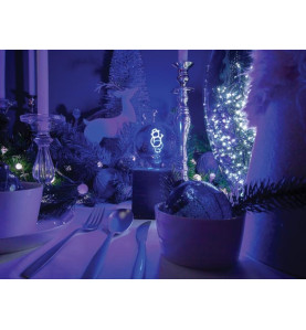 Deco bulb - ampoule LED - filament doré en forme de bonhomme de neige 