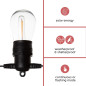 Solar LED - 15 m - 15 lampes blanc chaud - càble noir