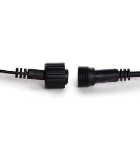 Solar LED - 15 m - 15 lampes blanc chaud - càble noir - PRL