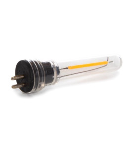 Solar LED - 15 m - 15 lampes blanc chaud - càble noir - PRL