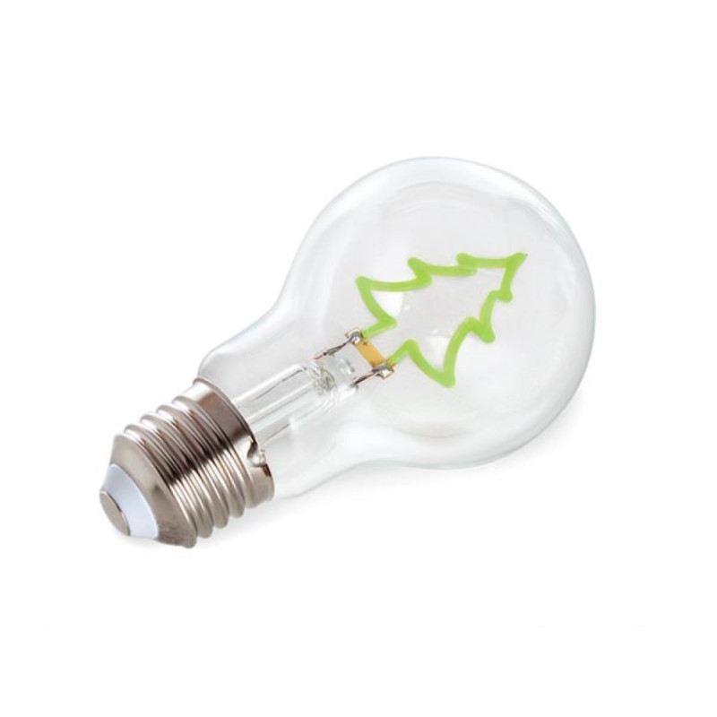 Deco bulb - ampoule LED - filament vert en forme de sapin - E27