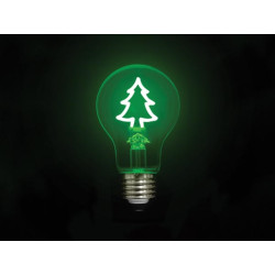 Deco bulb - ampoule LED - filament vert en forme de sapin - E27