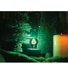 Deco bulb - ampoule LED - filament vert en forme de sapin - E27 - Vell