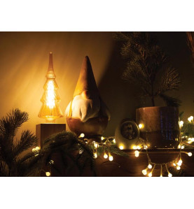 Deco bulb - ampoule LED sapin de Noël - filament doré - E27 - PRL