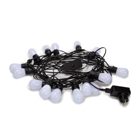 TUYA LED - 15 m - 15 lampes multicolores - càble noir - smart - Vellem