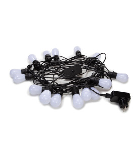 TUYA LED - 15 m - 15 lampes multicolores - càble noir - smart - Vellem