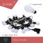 TUYA LED - 15 m - 15 lampes multicolores - càble noir - smart