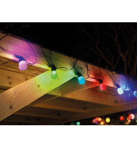 TUYA LED - 15 m - 15 lampes multicolores - càble noir - smart - Vellem