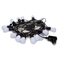 TUYA LED - 15 m - 15 lampes blanches - càble noir - smart - Velleman
