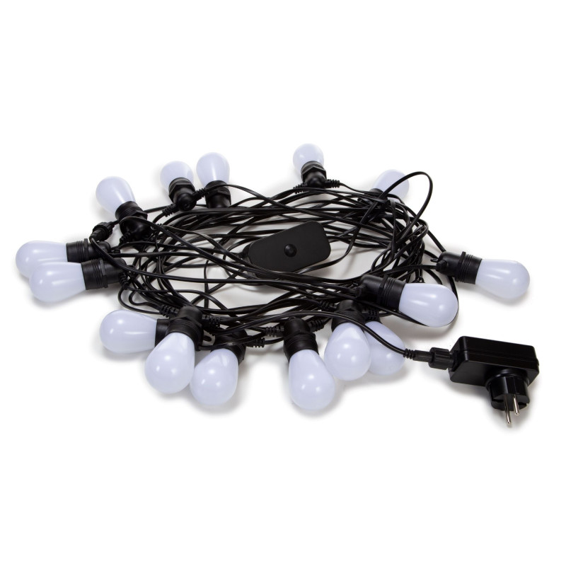 TUYA LED - 15 m - 15 lampes blanches - càble noir - smart
