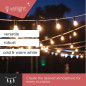 TUYA LED - 15 m - 15 lampes blanches - càble noir - smart