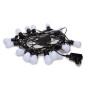 TUYA LED - 15 m - 15 lampes blanches - càble noir - smart