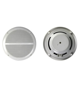 JEU DE 2 HAUT-PARLEURS CONIQUES 6.5" AVEC GRILLES & RESISTANT A L'EAU 