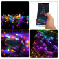 TUYA LED - 7.5 m - 75 lampes multicolore - càble transparant - smart