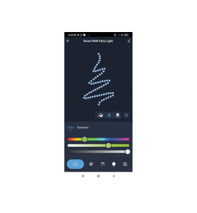 TUYA LED - 7.5 m - 75 lampes multicolore - càble transparant - smart -