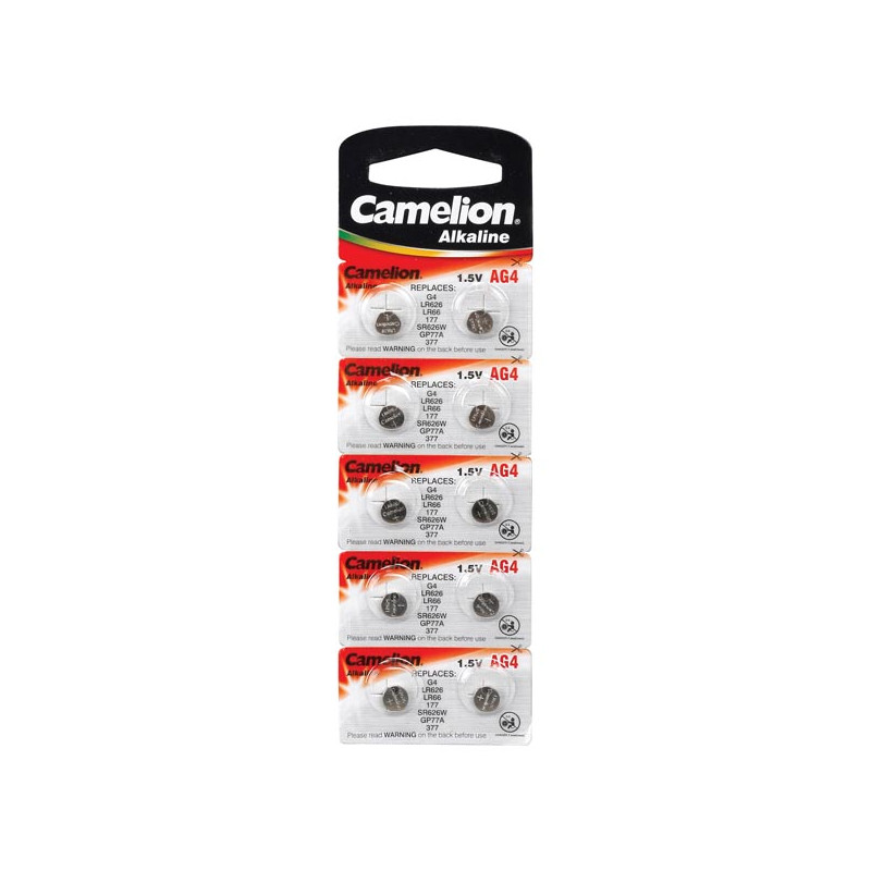 PILE BOUTON POUR MONTRE 1.5V-18mAh LR626/AG4 (10 pcs/bl)