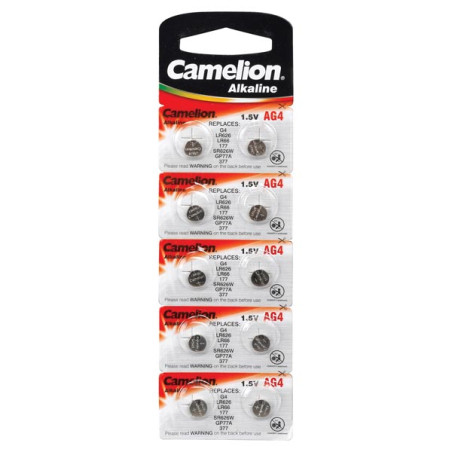 PILE BOUTON POUR MONTRE 1.5V-18mAh LR626/AG4 (10 pcs/bl) - Velleman